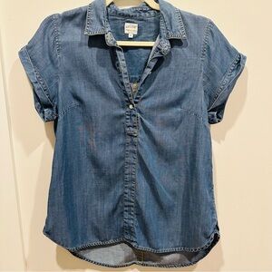 Dolman Denim Blouse JCrew Medium